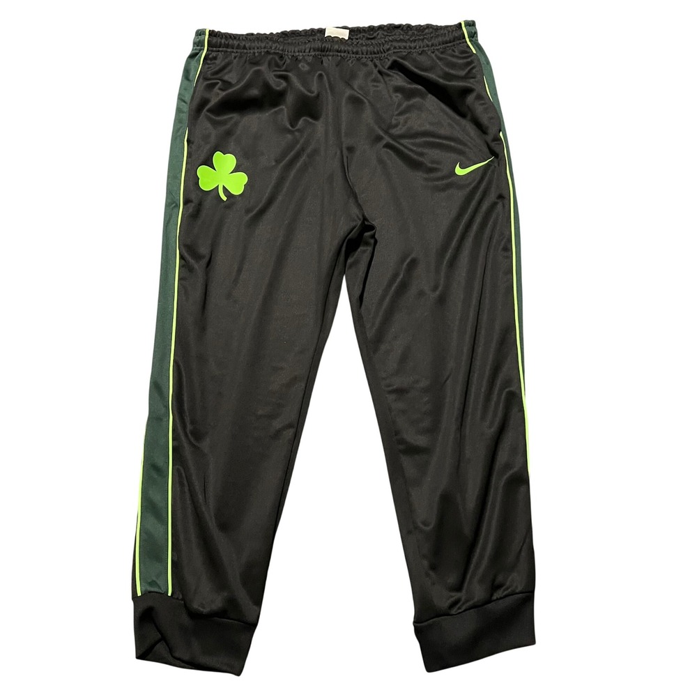 Nike‎ Boston Celtics Showtime City Edition Track Pants Mens 3XL Black Shamrock